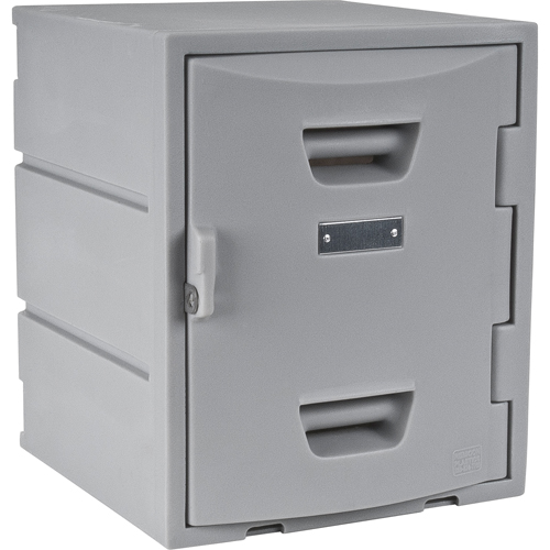 Locker, 15" x 15" x 18", Grey, Assembled Cintas