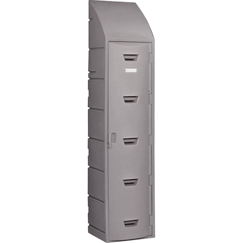 Locker, 15" x 18" x 73", Grey, Assembled Cintas