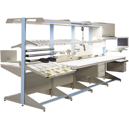 Postes de travail modulaires ergonomiques - Tiroirs &agrave; clavier Cintas