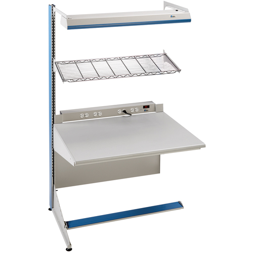 Postes de travail modulaires ergonomiques - Exemples de configurations - A-SA Ajouts &agrave; un c&ocirc;t&eacute;, 36" la x 28" p x 84" h, Ajout &agrave; un c&ocirc;t&eacute; Cintas