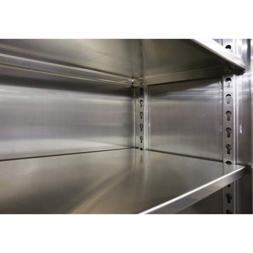 Extra Heavy-Duty Cabinet Shelf, 72" x 24", 1525 lbs. Capacity, Stainless Steel, Grey Cintas