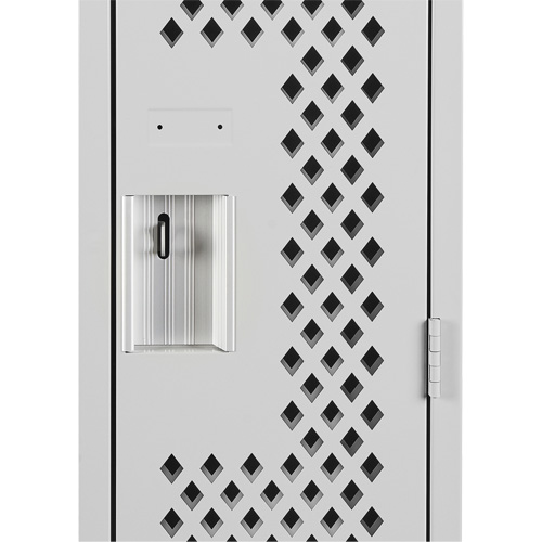Casiers Clean Line, 12" x 12" x 72", Acier, Gris, Rivet (assembl&eacute;), Perfor&eacute; Cintas