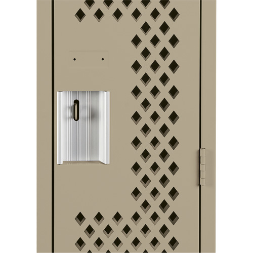 Casiers Clean Line, 12" x 12" x 72", Acier, Beige, Rivet (assembl&eacute;), Perfor&eacute; Cintas
