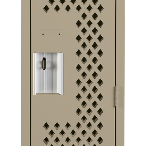 Casiers Clean Line, Bloc de 2, 24" x 12" x 72", Acier, Beige, Rivet (assembl&eacute;), Perfor&eacute; Cintas