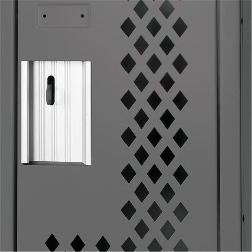 Casiers Clean Line, 12" x 12" x 72", Acier, Charbon, Rivet (assembl&eacute;), Perfor&eacute; Cintas
