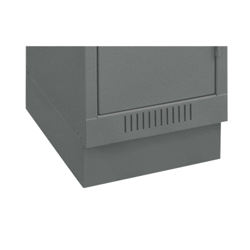 Clean Line Economy Lockers Recessed Base, 4 Banks, 4" H x 48" W x 18" D, Steel Cintas