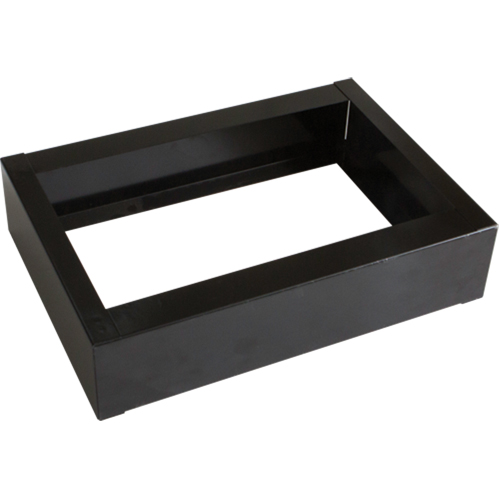 Base encastr&eacute;e pour casiers robustes enti&egrave;rement soud&eacute;e Concorde, 1 Blocs, 4" lo x 12" la x 17" p, Noir, Acier Cintas