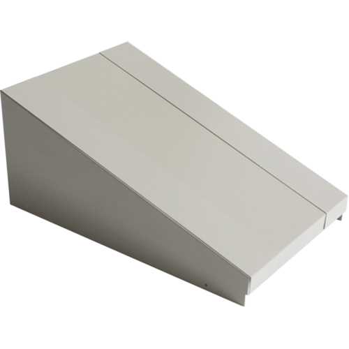 All-Welded Concorde - Heavy-Duty Lockers Sloping Top, 1 Bank, 18" D x 12" W x 6" H, Grey, Steel Cintas