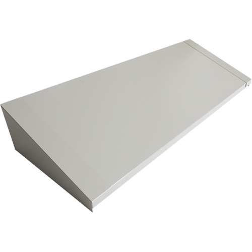 All-Welded Concorde - Heavy-Duty Lockers Sloping Top, 4 Bank, 18" D x 48" W x 6" H, Grey, Steel Cintas