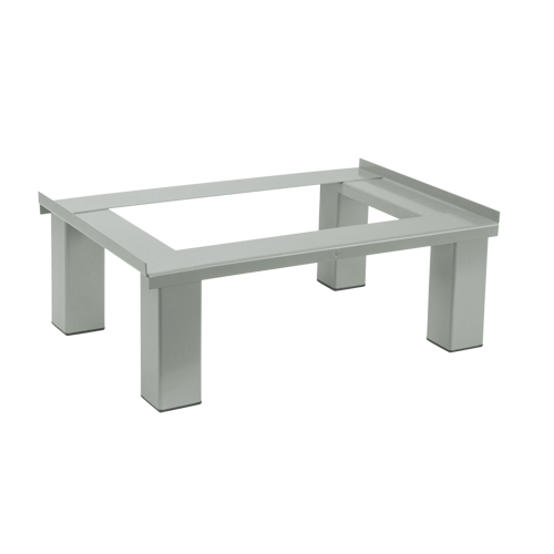 Free Standing Base, 1 Banks, 6" H x 12" W x 18" D, Grey, Steel Cintas