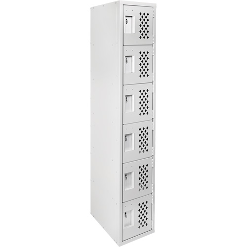Clean Line Lockerettes, 6 -tier, 18" x 72" x 12", Steel Cintas