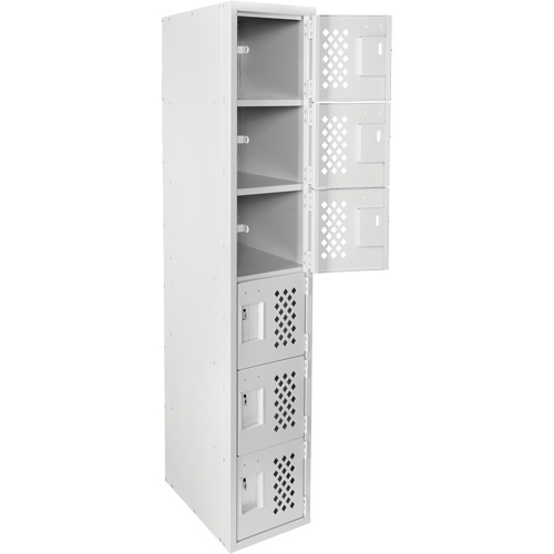 Clean Line Lockerettes, 6 -tier, 18" x 72" x 12", Steel Cintas