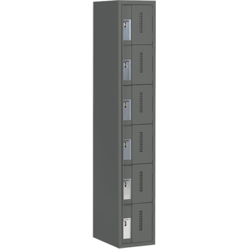 Casiers robustes Concorde, 6 niveaux, 12" x 18" x 72", Acier, Charbon, Soud&eacute; (assembl&eacute;) Cintas