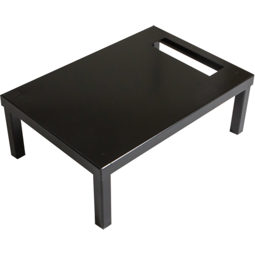 All-Welded Concorde Free Standing Locker Base, 3 Banks, 6" H x 36" W x 18" D, Black, Steel Cintas