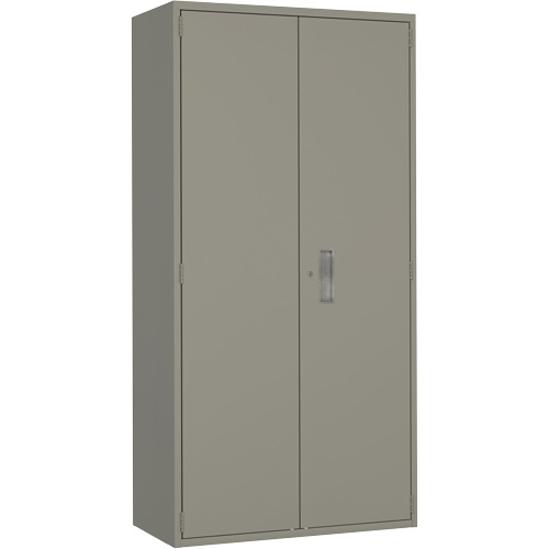 Wardrobe Storage Cabinet, Steel, 36" W x 18" D x 72" H, Grey Cintas