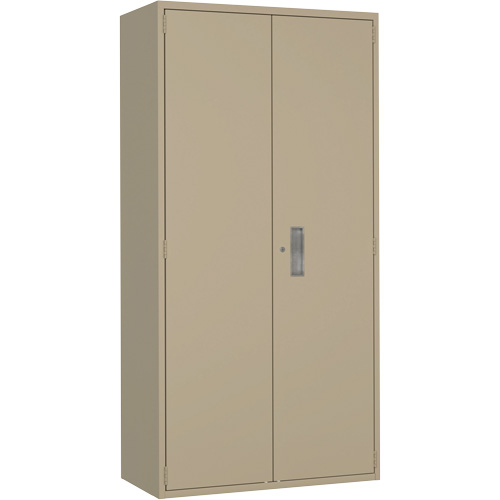 Wardrobe Storage Cabinet, Steel, 36" W x 18" D x 72" H, Beige Cintas