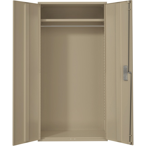 Wardrobe Storage Cabinet, Steel, 36" W x 18" D x 72" H, Beige Cintas
