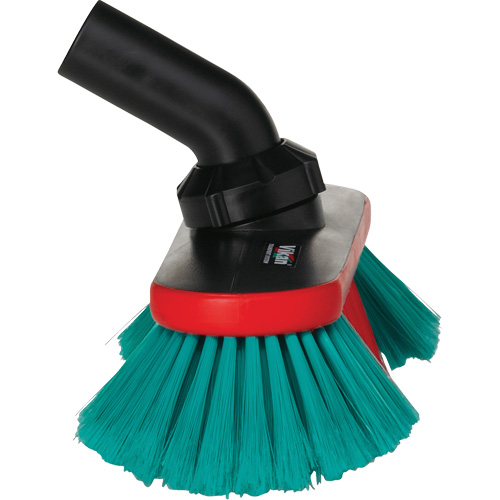Brosse avec t&ecirc;te ajustable et alimentation en eau pour v&eacute;hicules de la s&eacute;rie Transport Cintas