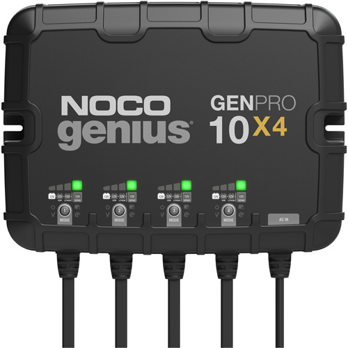 Chargeur de batterie embarqu&eacute; &agrave; 4 sorties de 40 amp&egrave;res GenPro10X4 Genius Cintas