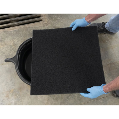 Plateau de drainage ovale noir Cintas