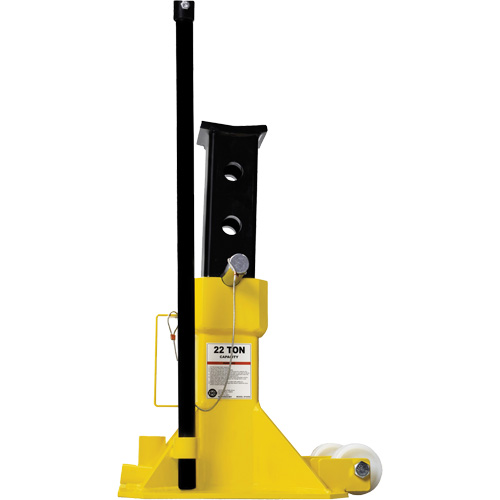 EZ-Wheel Jack Stand, Locking Pin, 22 Tons Capacity, 13-1/2" - 20" H Cintas