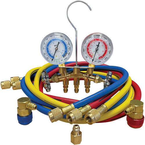 Automotive Manifold Gauge Set with Economy Couplers & Tank Adapter Cintas