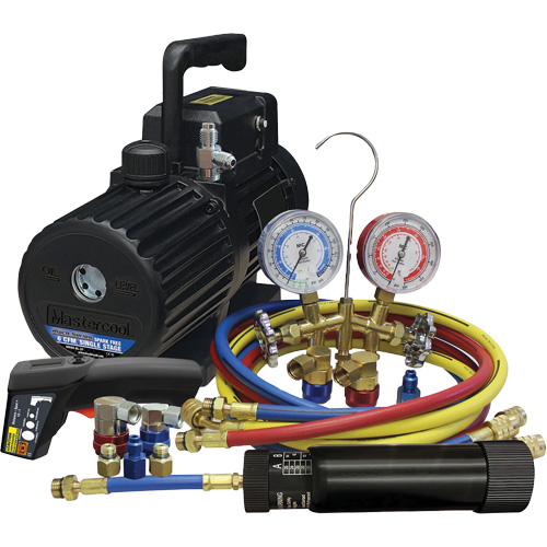 Ensemble combin&eacute; d&eacute;vacuation et de chargement pour R134a/R1234yf? Cintas