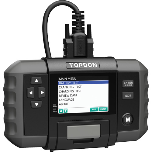 BT600 12V Battery & 12V/24V System Tester with Built-in Printer Cintas