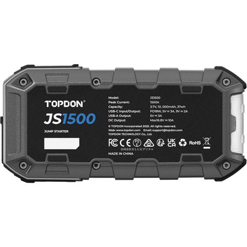 JumpSurge1500 Jump Starter, Booster, Power Bank & Flashlight Cintas