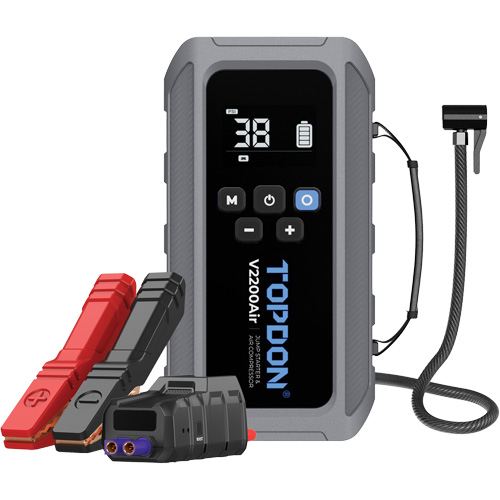 V2200Air 2-in-1 2200 Peak Amp Jump Starter & Tire Inflator Cintas