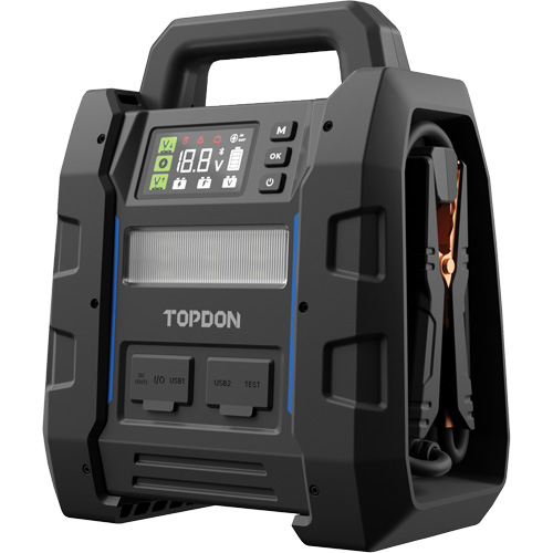 V4500 2-en-1: d&eacute;marreur de secours de 4500 A de pointe, batterie & testeur de syst&egrave;me Cintas