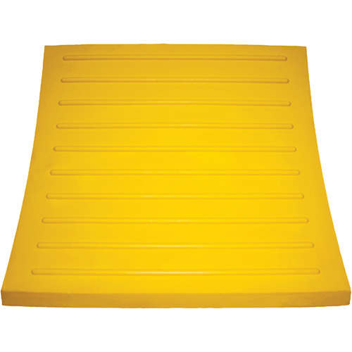 Cale de roue, Polyur&eacute;thane, Jaune, 15-1/4" la x 12-1/8'' p x 10-3/4" h Cintas