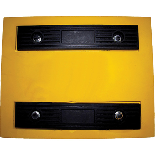 Cale de roue, Polyur&eacute;thane, Jaune, 15-1/4" la x 12-1/8'' p x 10-3/4" h Cintas