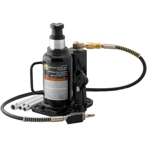 Air Actuated Bottle Jack, 20 Ton(s), Air Hydraulic, 18-3/4" Raised Height Cintas