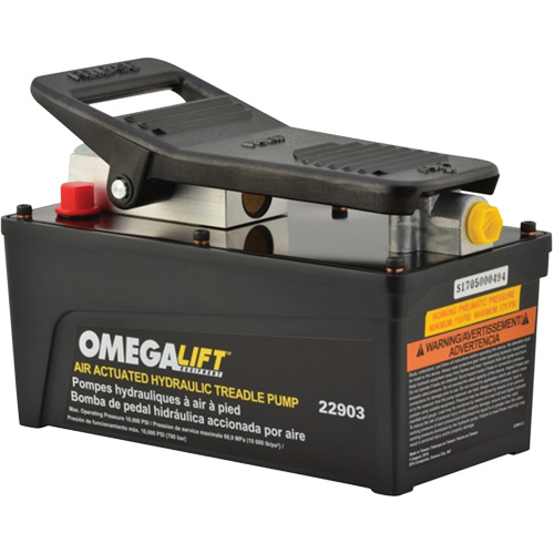 Pompe &agrave; pied pneumatique 10 000 PSI avec r&eacute;servoir de 91,5 po³ Cintas