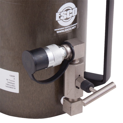 Safety Jack, Locking Collar, 100 tons Capacity, 13-37/100" - 19-3/5" H Cintas