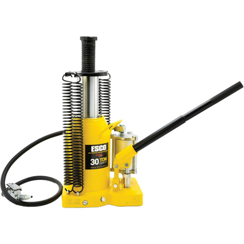 Pro Series  Bottle Jack, 30 tons, Air Hydraulic, 20" Raised Height Cintas