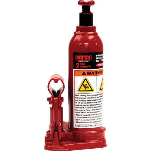 Professional Hydraulic Bottle Jack, 2 Ton(s), 14-1/2" Raised Height Cintas
