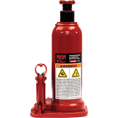 Cric &agrave; bouteille hydraulique professionnel, 8 tonne(s), 18-3/4" Hauteur &eacute;lev&eacute;e Cintas