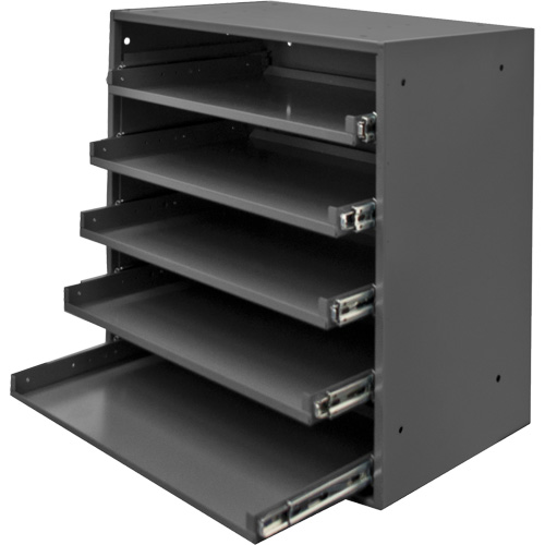 Armoire de rangement &agrave; cloisons, Acier, 5 compartiments, 20-1/2" la x 12-1/2" p, 21" h, Gris Cintas
