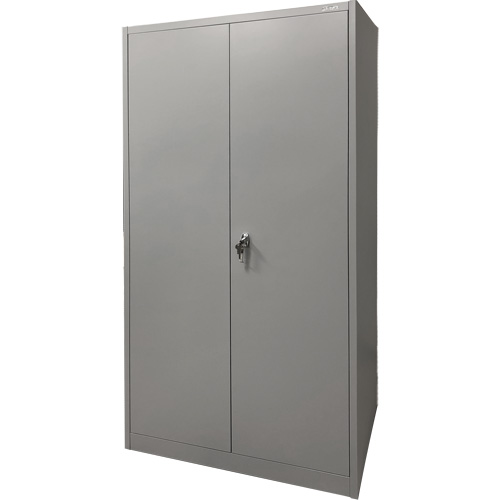 Storage Cabinet, Steel, 4 Shelves, 78" H x 36" W x 24" D, Grey Cintas