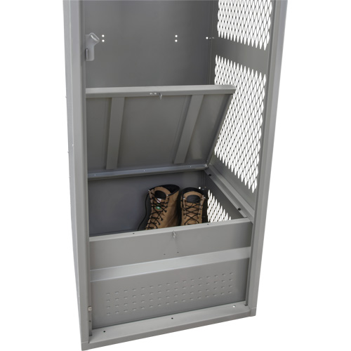 Casier pour &eacute;quipement, Acier, 24" la x 18" p x 72" h, Gris Cintas