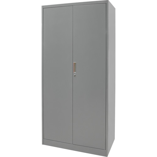 Armoires de rangement Hi-Boy, Acier, 4 Tablettes, 72" h x 36" la x 18" P, Gris Cintas