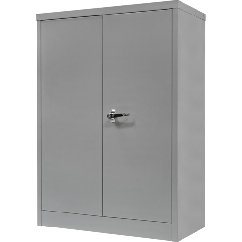 Armoire de rangement &agrave; hauteur de comptoir, Acier, 2 Tablettes, 42" h x 30" la x 15" P, Gris Cintas