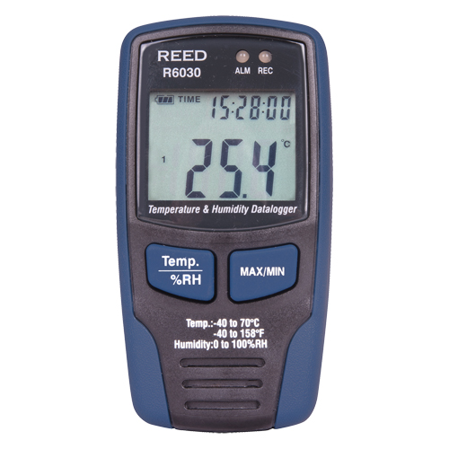 Temp/RH Data Loggers, 40°C to 70°C (-40°F to 158°F) Cintas