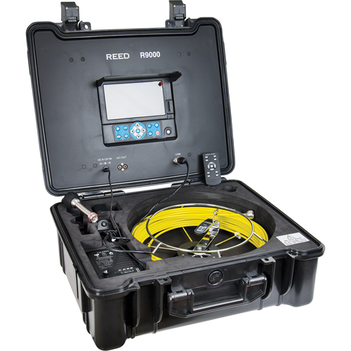 Syst&egrave;me d'inspection vid&eacute;o des tuyaux, Affichage 7", T&ecirc;te de cam&eacute;ra 23 mm (0,9") Cintas