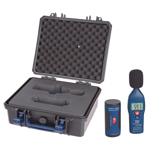 Ensemble de sonom&egrave;tre et calibrateur, Gamme de mesure 30 - 130 dB Cintas