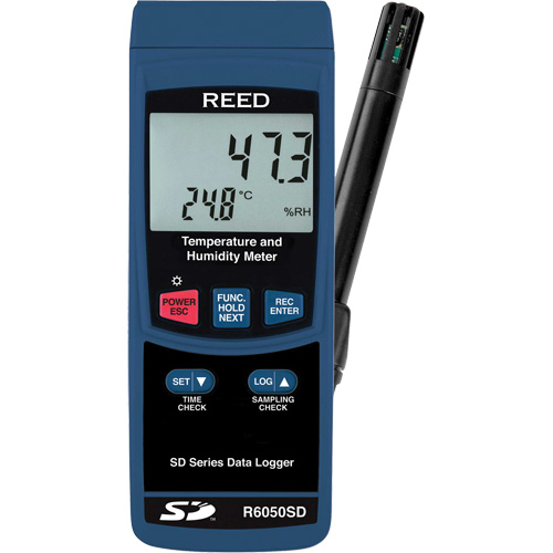 Data Logging Thermo-Hygrometer, 5% - 95% RH, 32° - 122° F ( 0° - 50°C ) Cintas