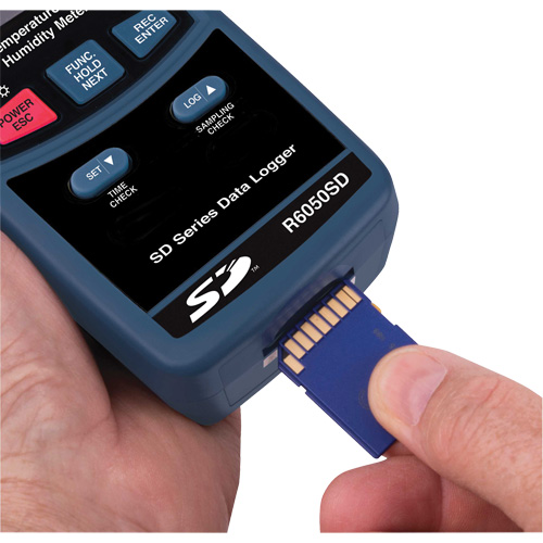 Data Logging Thermo-Hygrometer, 5% - 95% RH, 32° - 122° F ( 0° - 50°C ) Cintas
