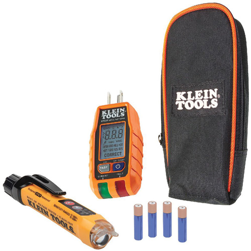 Premium Non-Contact Voltage and GFCI Receptacle Electrical Test Kit Cintas